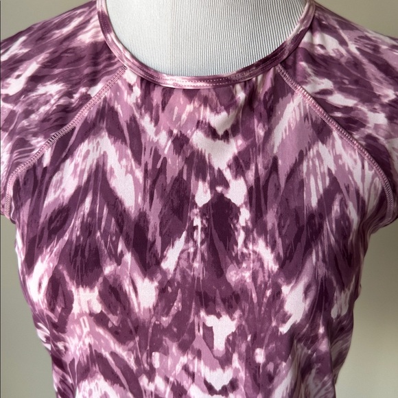 Duluth Trading Company Suit Up Swim Built In Bra Cap Sleeve Top - Picture 2 of 10